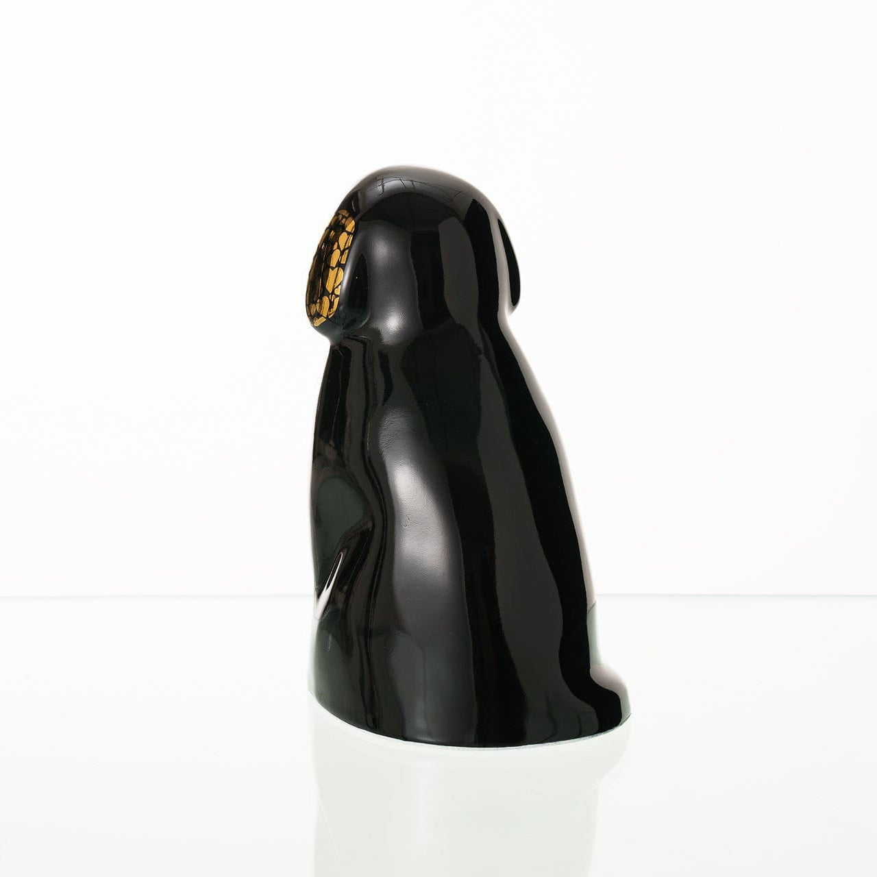 Cuddle Dog Pet Urn for Ashes in Black