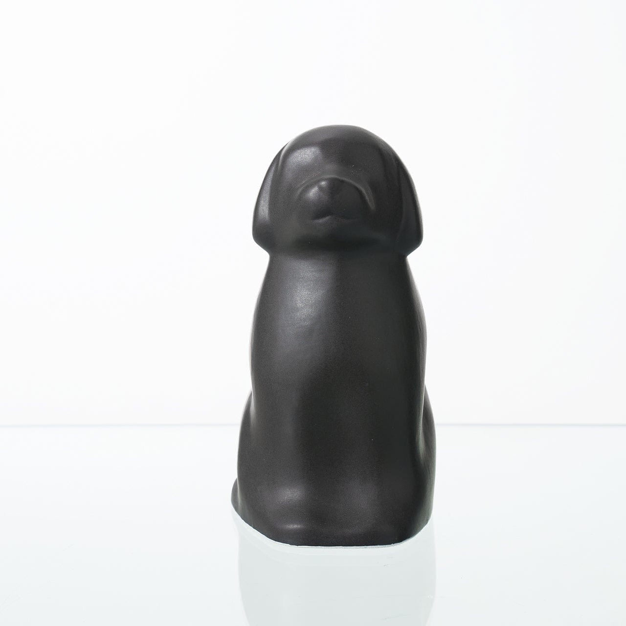 Cuddle Dog Pet Urn for Ashes in Matte Grey