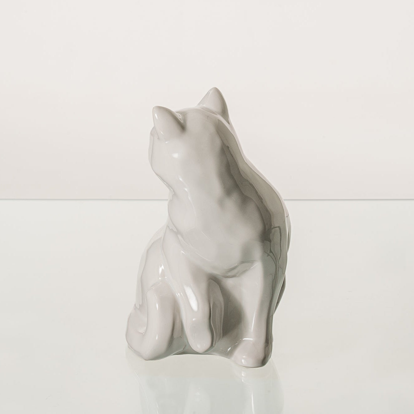 Felix Cat Urn for Ashes in White