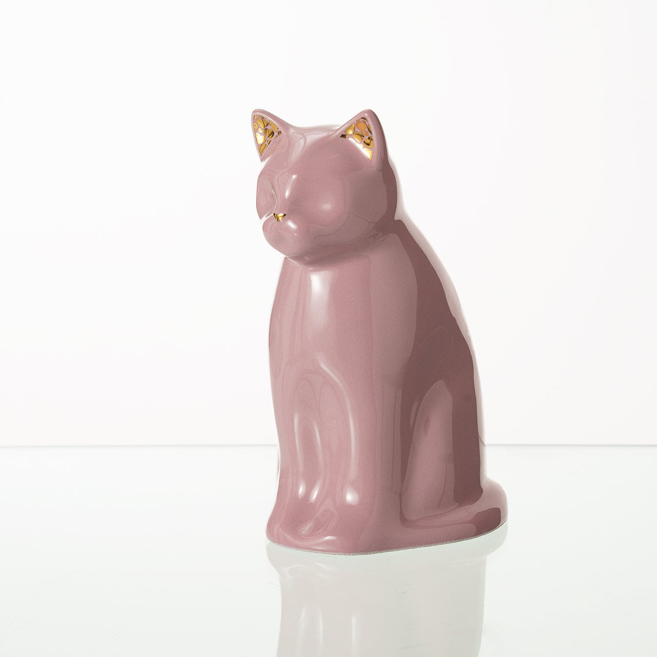 Meow Cat Pet Urn for Ashes in Pink
