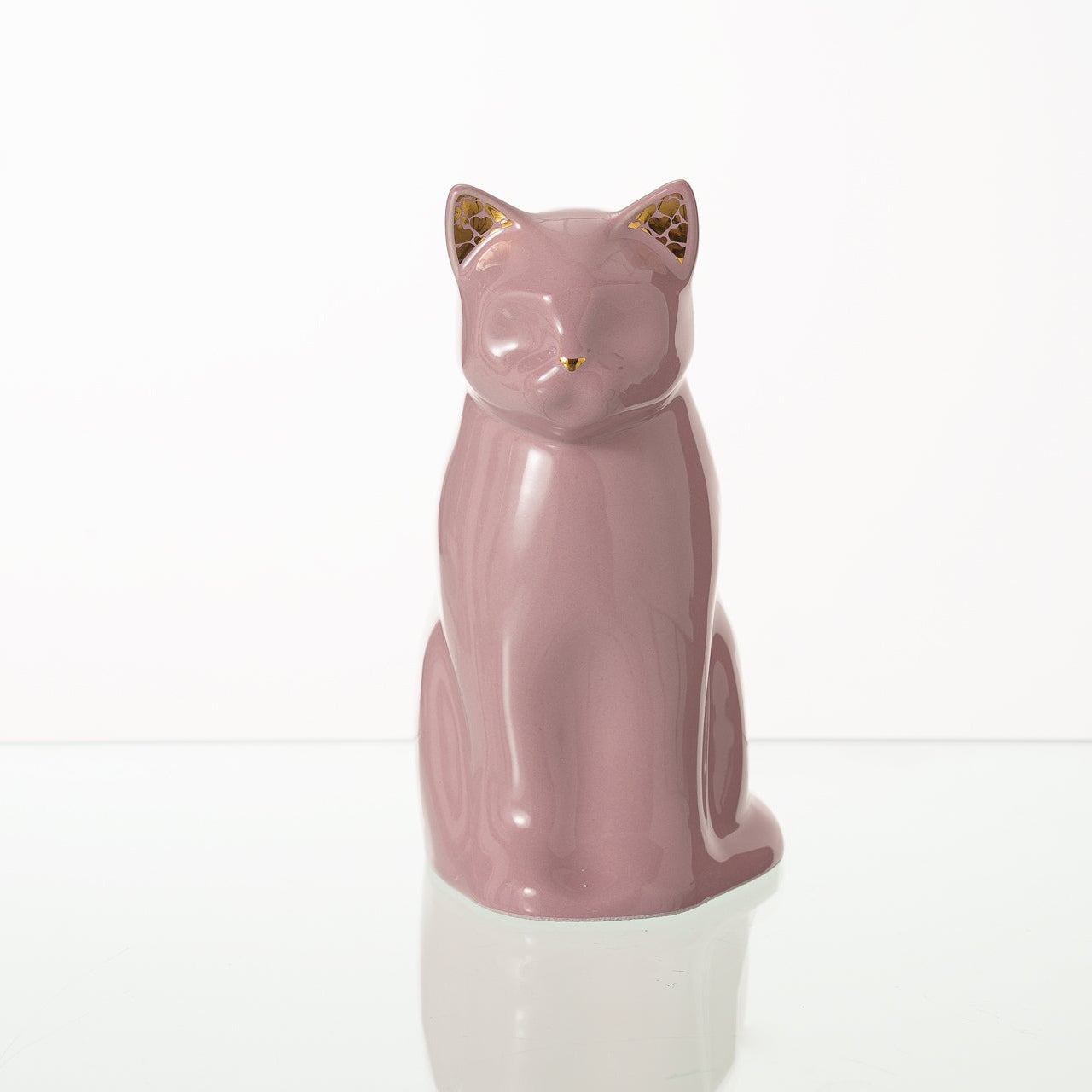 Meow Cat Pet Urn for Ashes in Pink