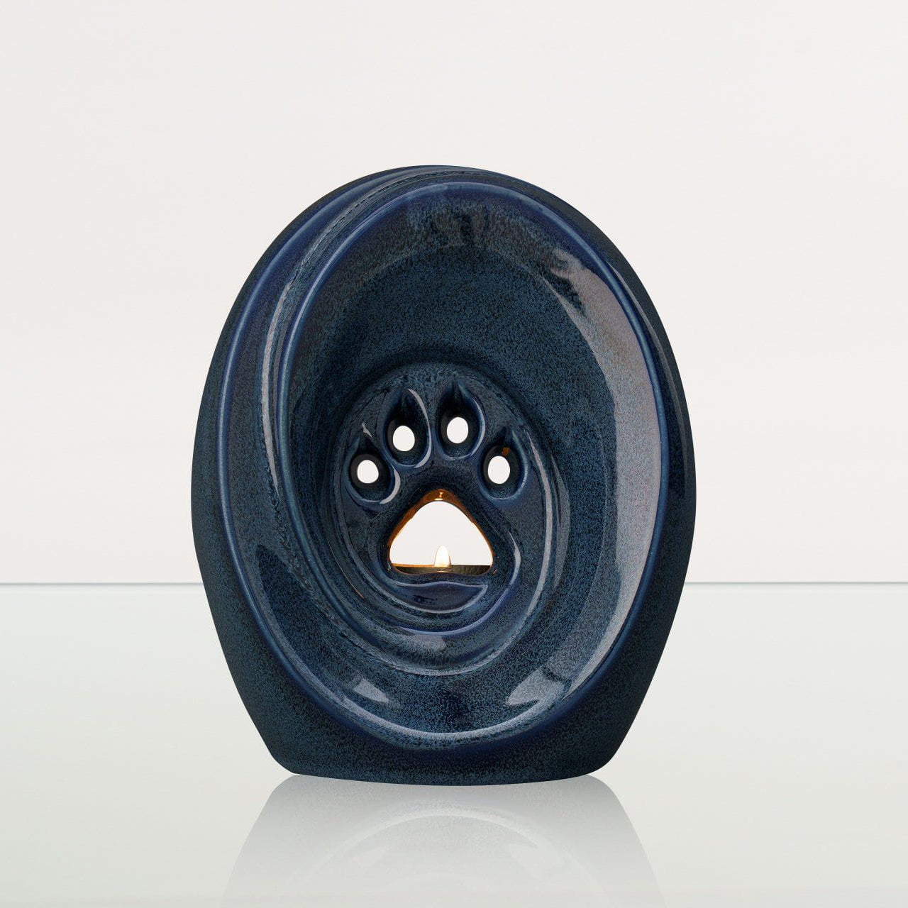 Paw Pet Urn for Ashes in Blue