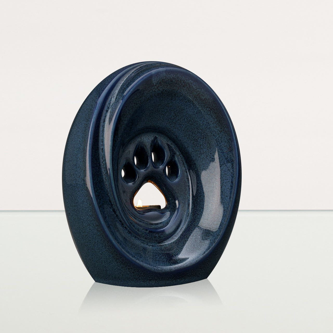 Paw Pet Urn for Ashes in Blue