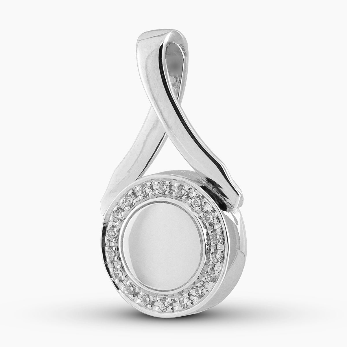self fill crystal embrace memorial ashes pendant