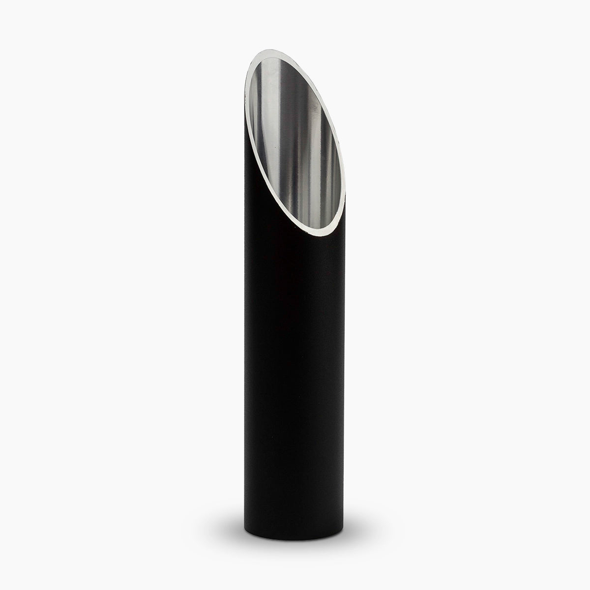 stainless steel memorial candle urn for ashes in black large