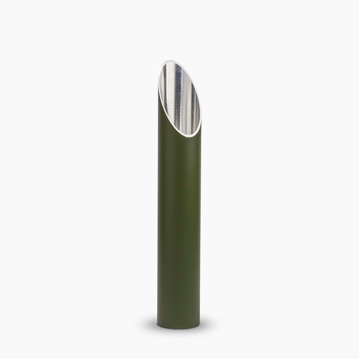 stainless steel memorial garden urn ornament in green medium