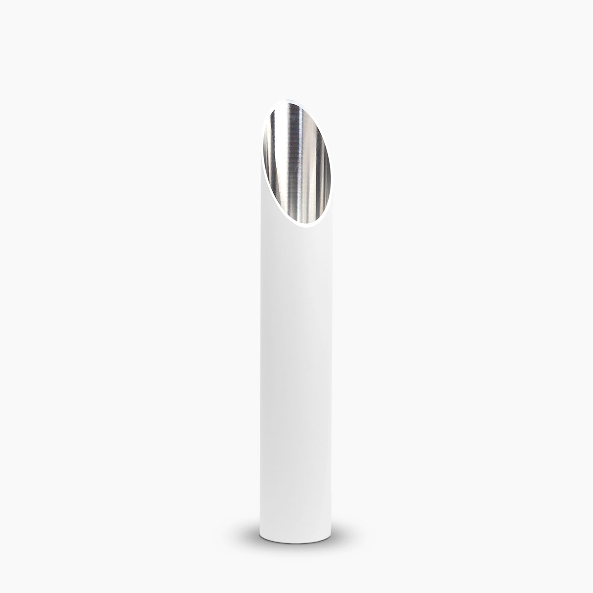 stainless steel memorial garden urn ornament in white medium