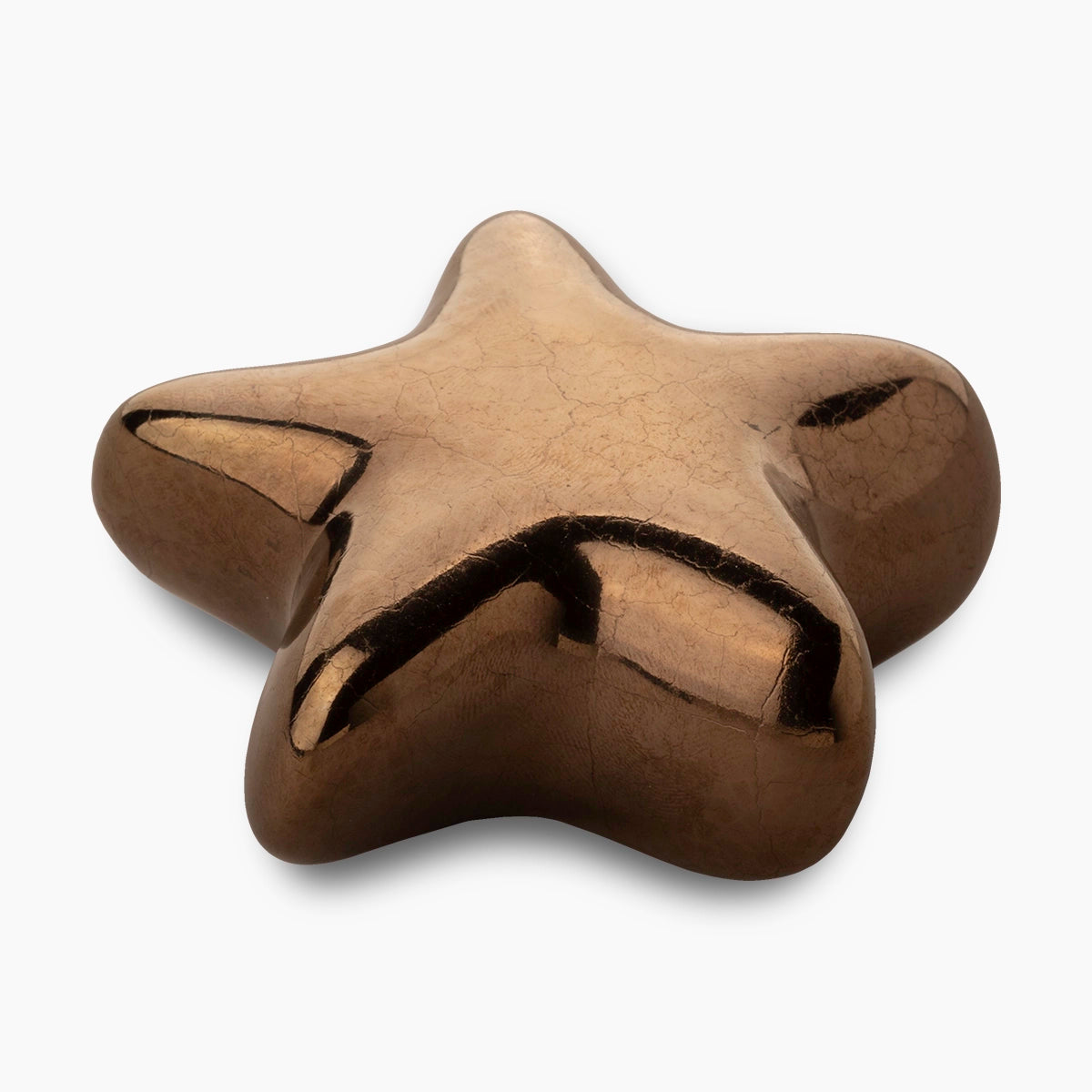 star keepsake urn for ashes in bronze