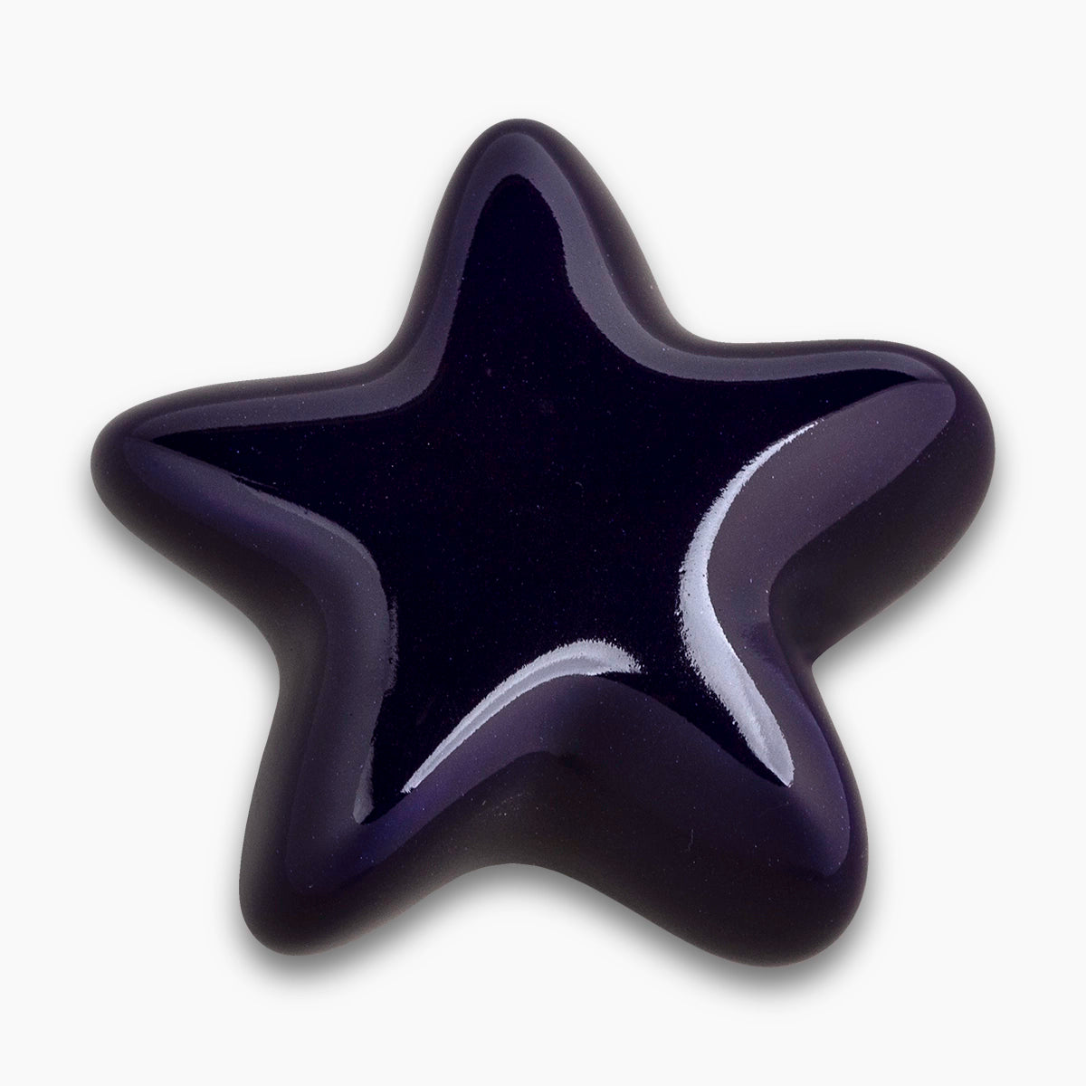 star keepsake urn for ashes in purple top view