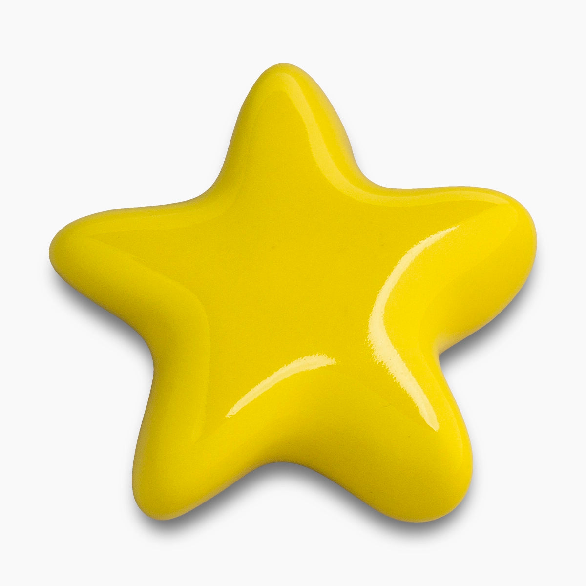 star keepsake urn for ashes in yellow top view