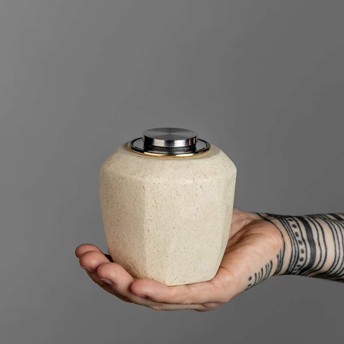 Stone Small Pet Urn for Ashes