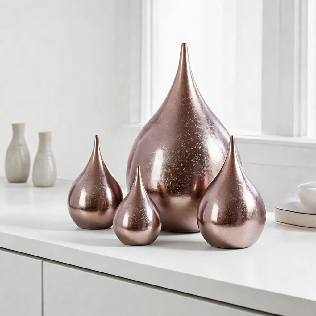 Teardrop Adult Cremation Urn for Ashes in Bronze