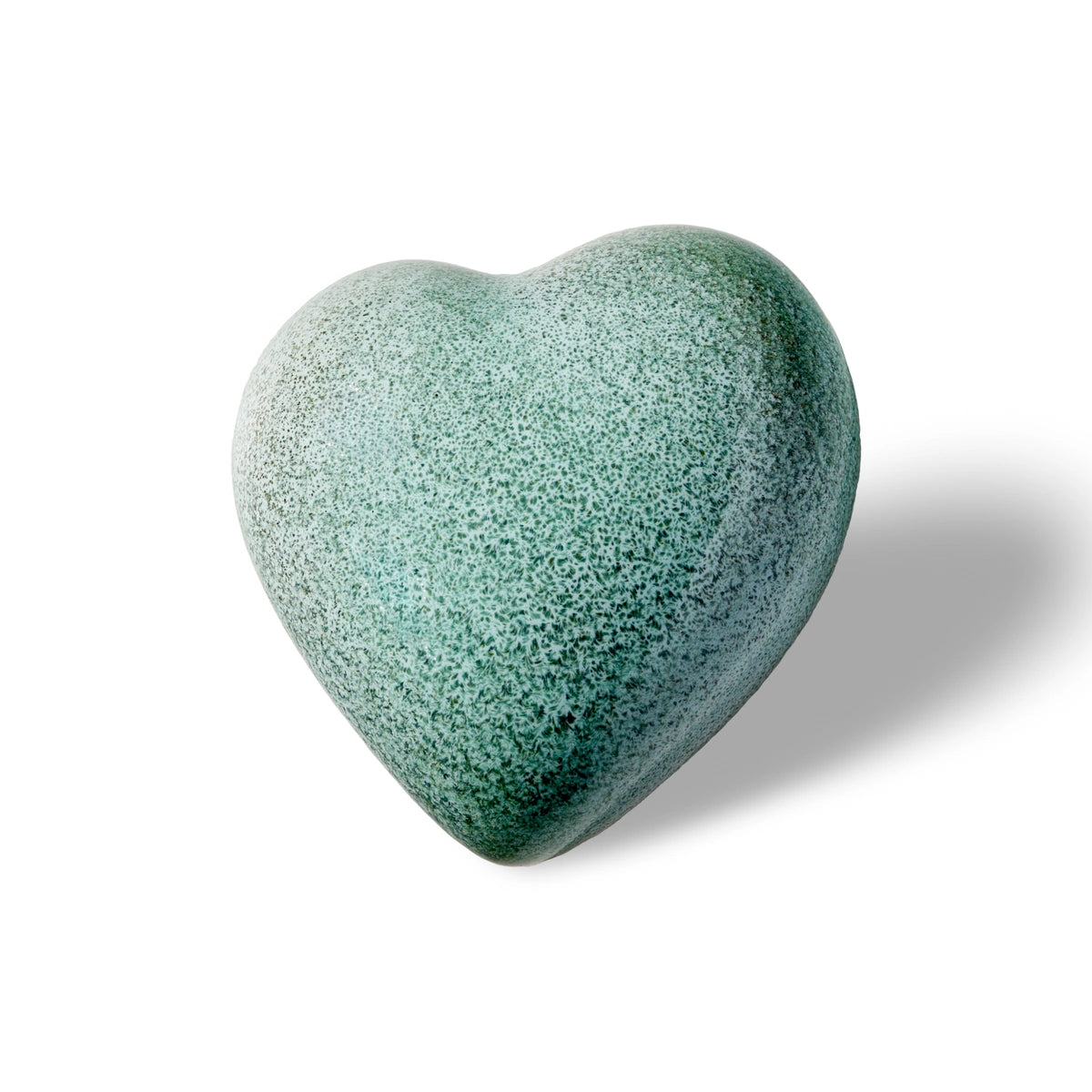 Tear Drop Heart Keepsake Urn for Ashes in Ocean Blue