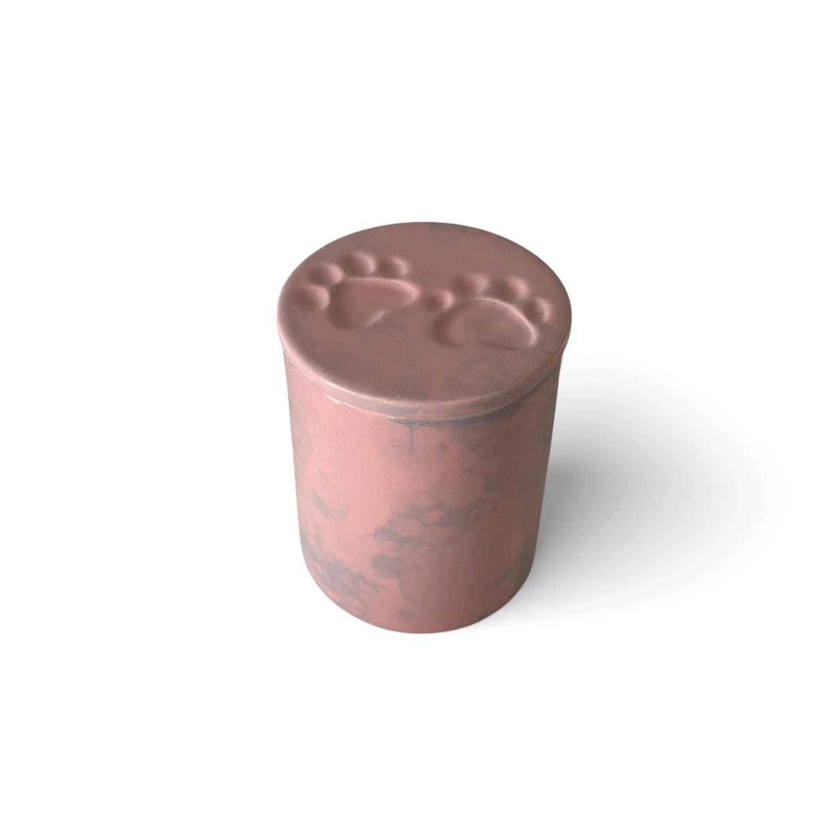Two Paws Pet Urn for Ashes in Pink Sky