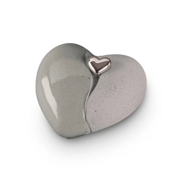 Unity Heart Adult Urn for Ashes with Detachable Keepsake Heart