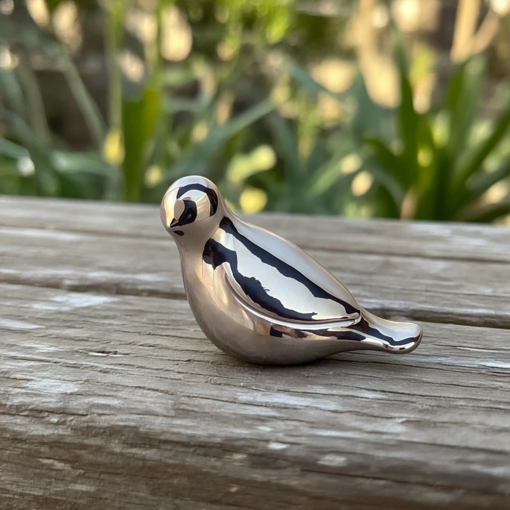 Whistling Bird Keepsake Urn for Ashes in Graphite