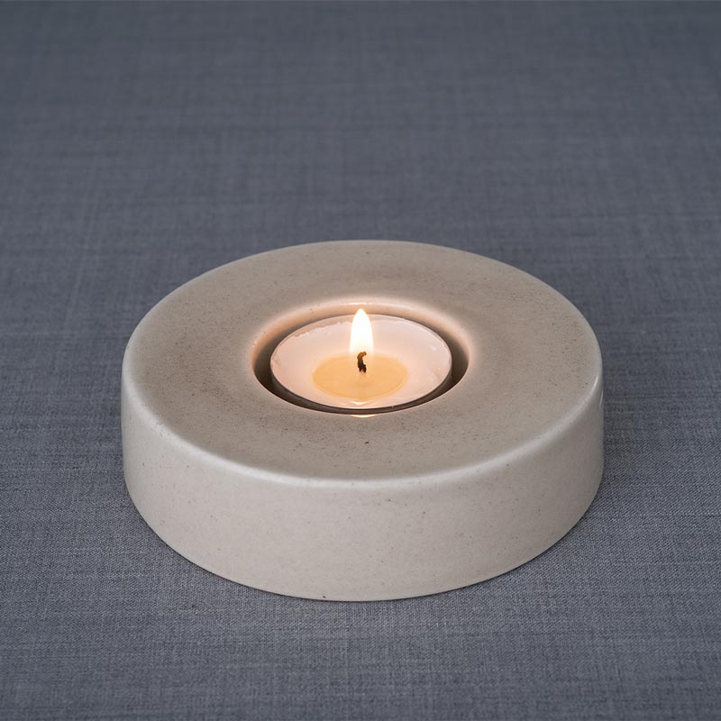 Caleo Keepsake Candle in Beige Grey