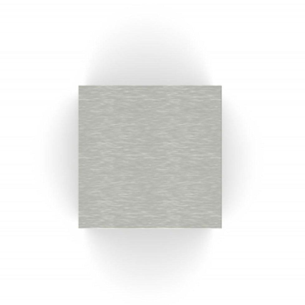 Cube Ashes Miniature Keepsake Urn in Stainless Steel Top View