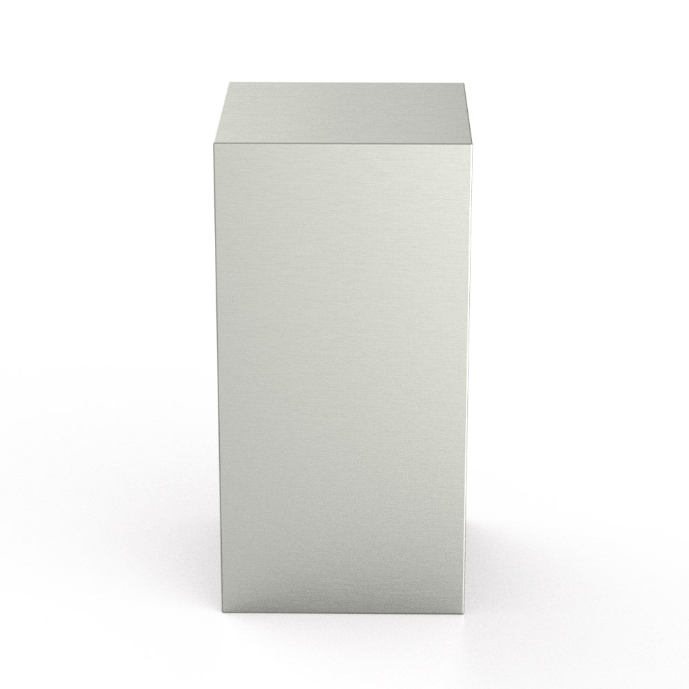 Dimension Cremation Urn for Ashes Adult in Stainless Steel Front View