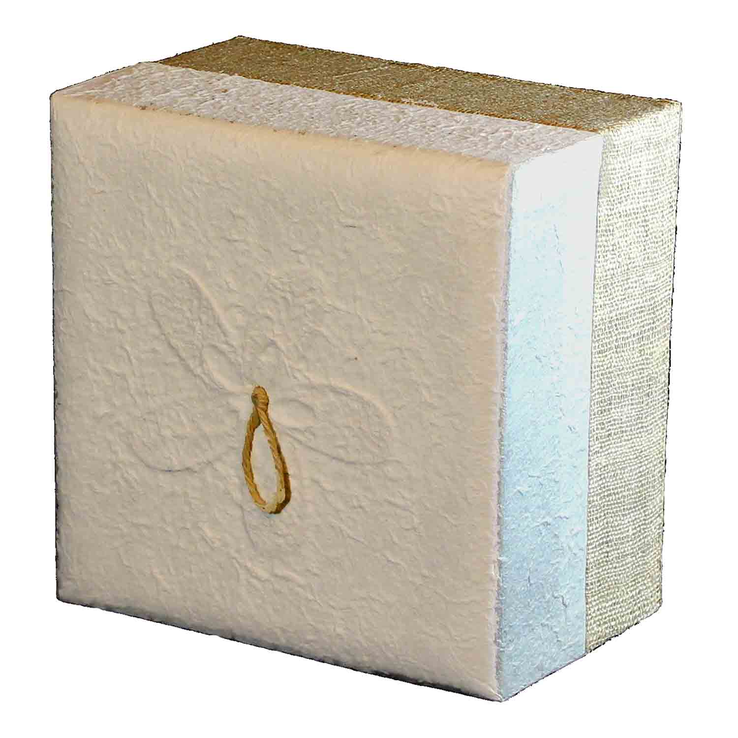 Embrace Biodegradable Urn for Ashes in in White Hemp Large