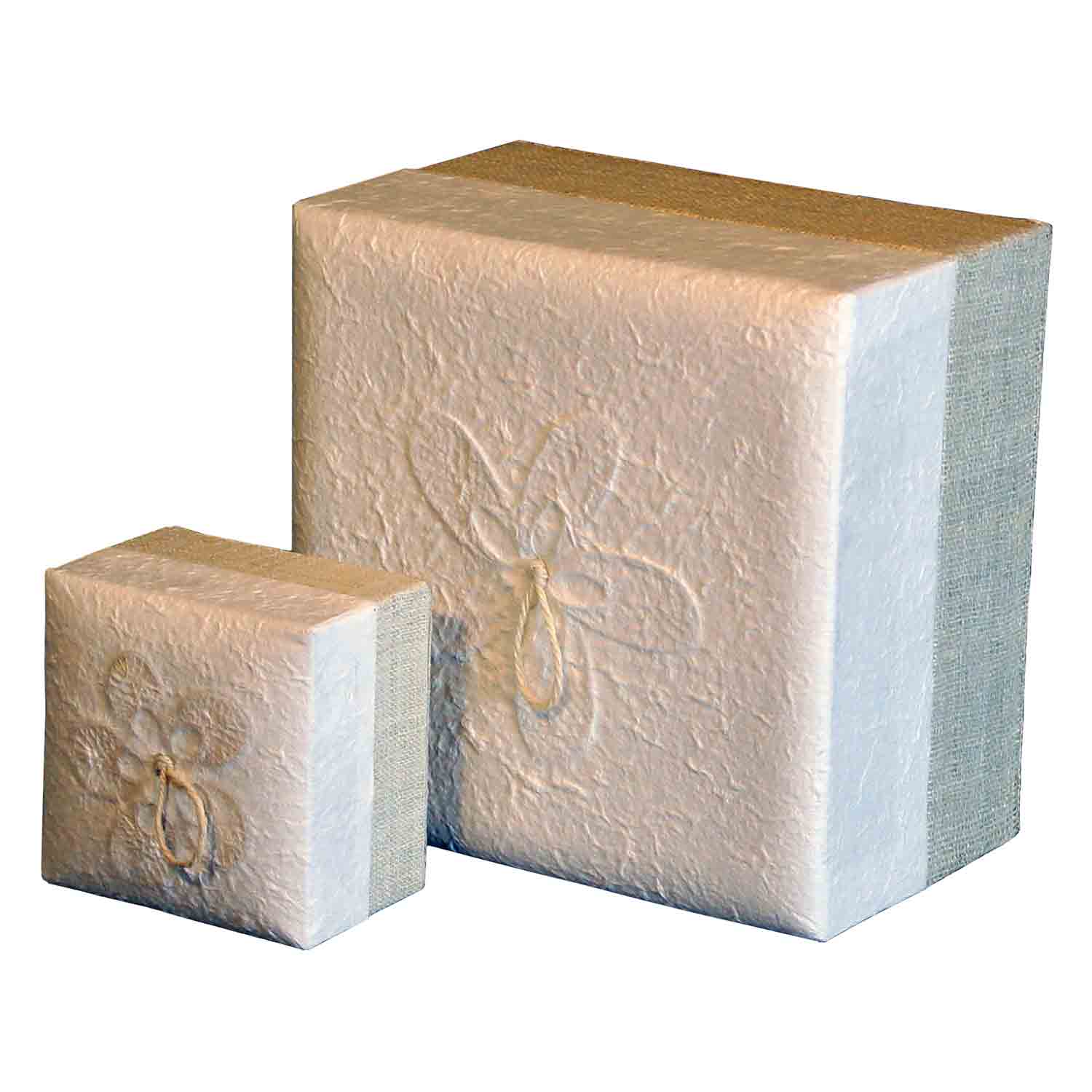 Embrace Biodegradable Urn for Ashes in White Hemp Small Comparison