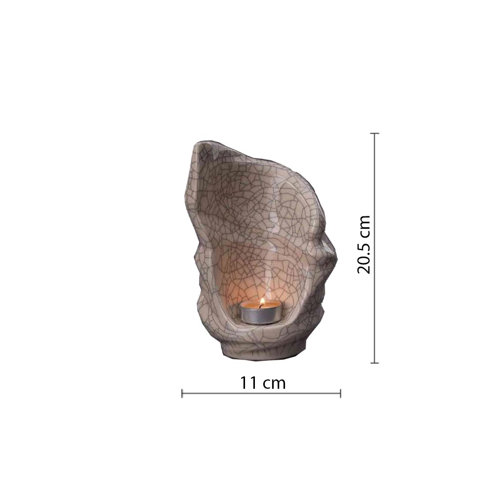Light Ashes Keepsake Urn in Crackle Glaze Dimensions