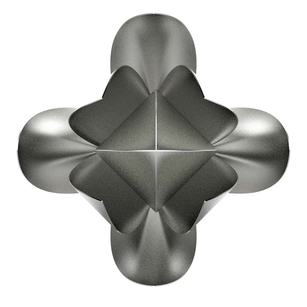 Lotus Ashes Keepsake Urn in Stainless Steel Top View