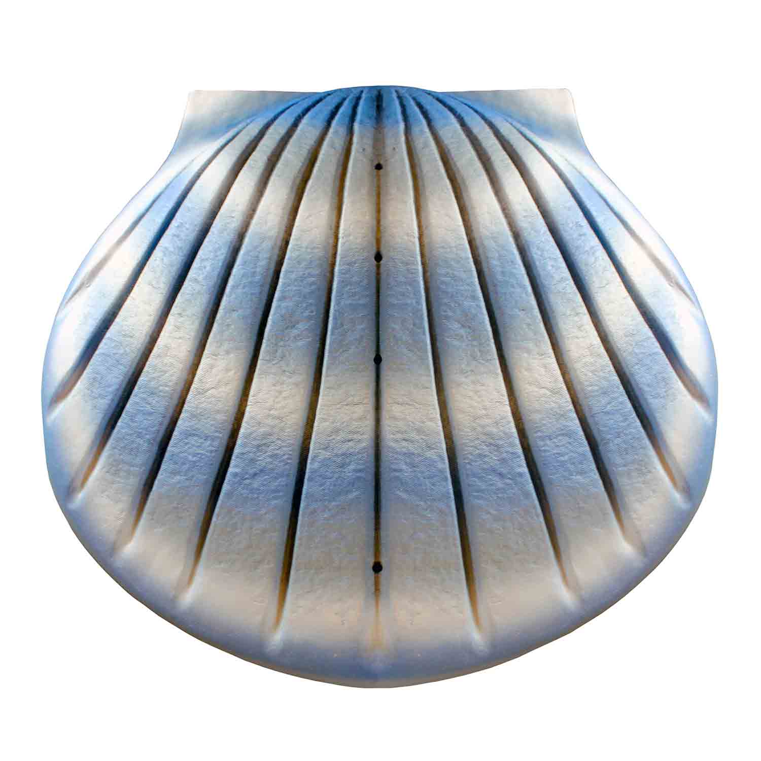 Shell Biodegradable Water Urn for Ashes in Aqua Blue