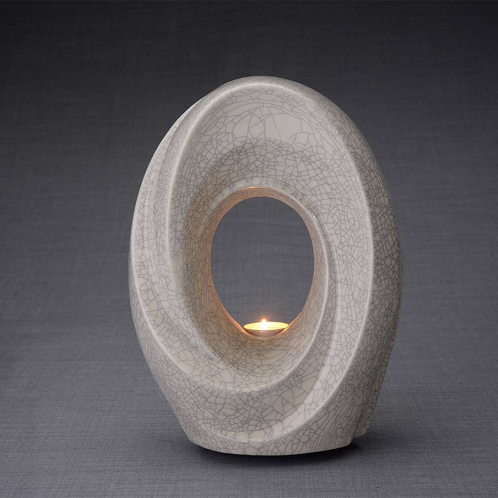 The Passage Adult Urns in Crackle Glaze Dark Background