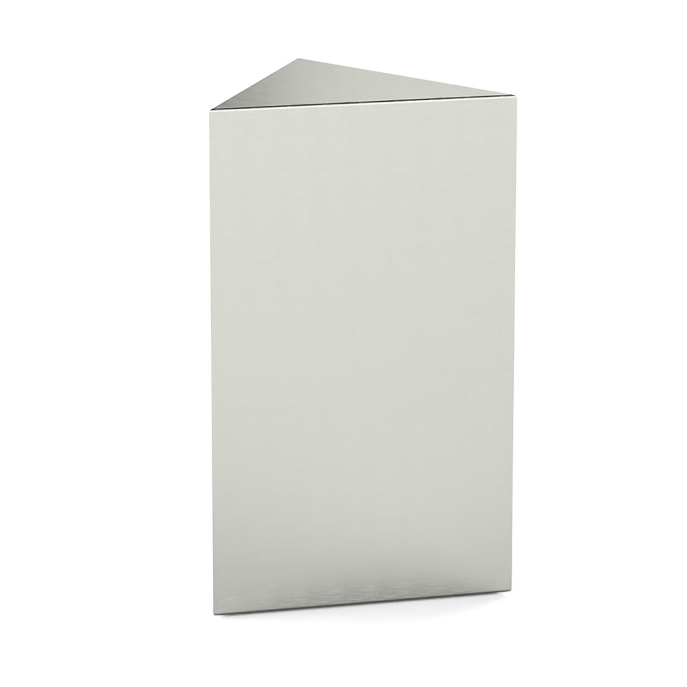 Trigon Cremation Urn for Ashes Adult in Stainless Steel Rotated View