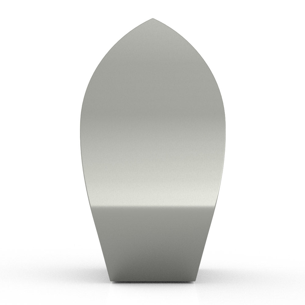 Tulip Cremation Urn for Ashes Adult in Stainless Steel Side View