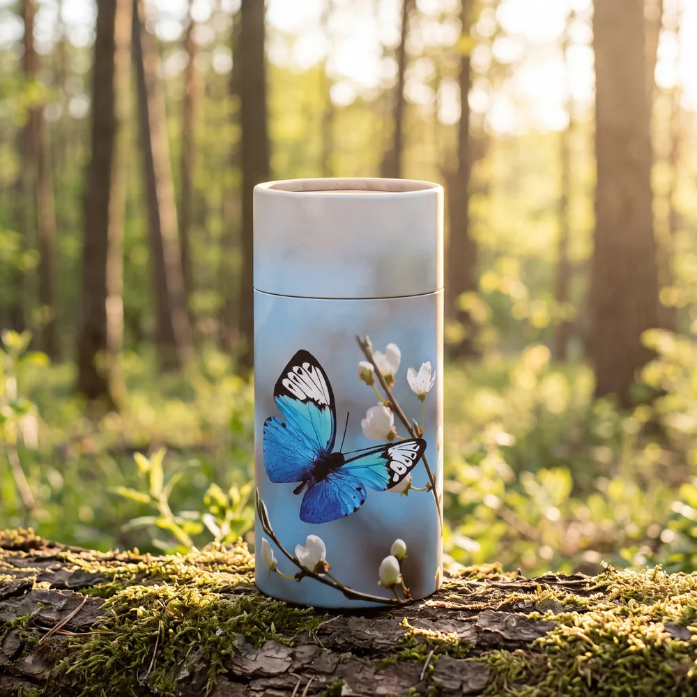 Butterfly Blossom Eco Friendly Scattering Tube for Ashes - Mini