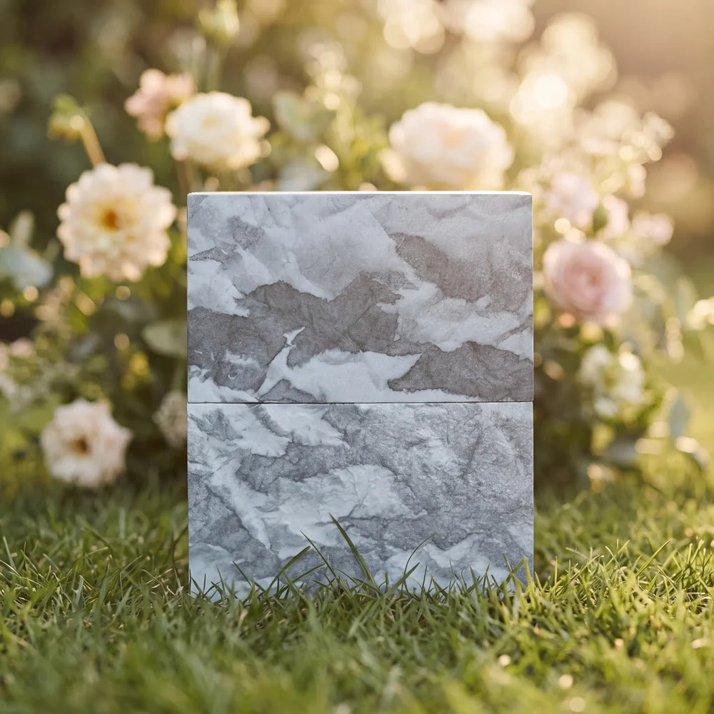 Simplicity Earthurn Biodegradable Urn for Ashes in Slate Grey - Adult