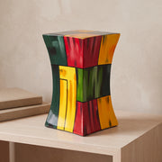 Abstract Fibreglass Adult Cremation Urn for Ashes in Multicolour