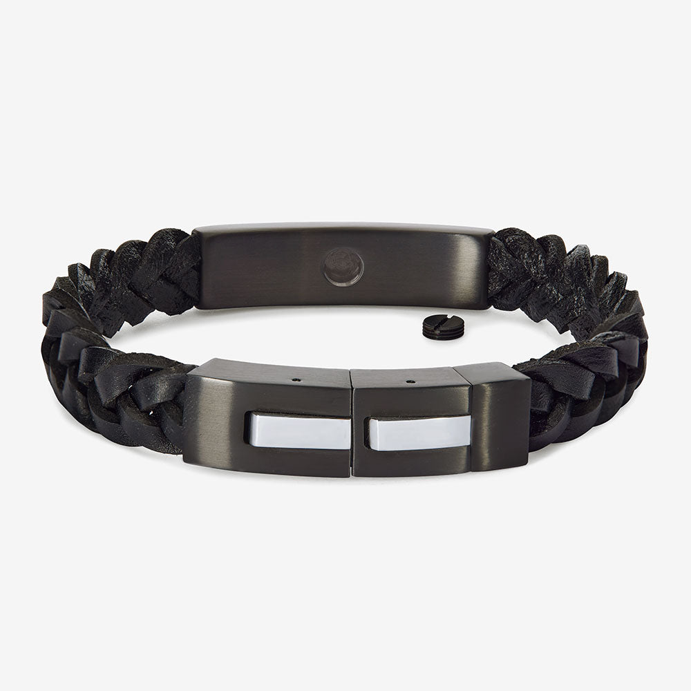 Mens leather ashes bracelet Clearance