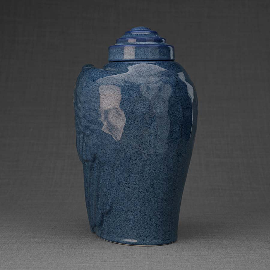 Angel Wings Adult Cremation Urn for Ashes in Blue