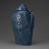 Angel Wings Adult Cremation Urn for Ashes in Blue