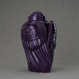 Angel Wings Adult Cremation Urn for Ashes in Violet