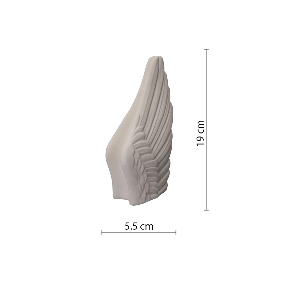 Angel Wings Keepsake Cream Dimensions