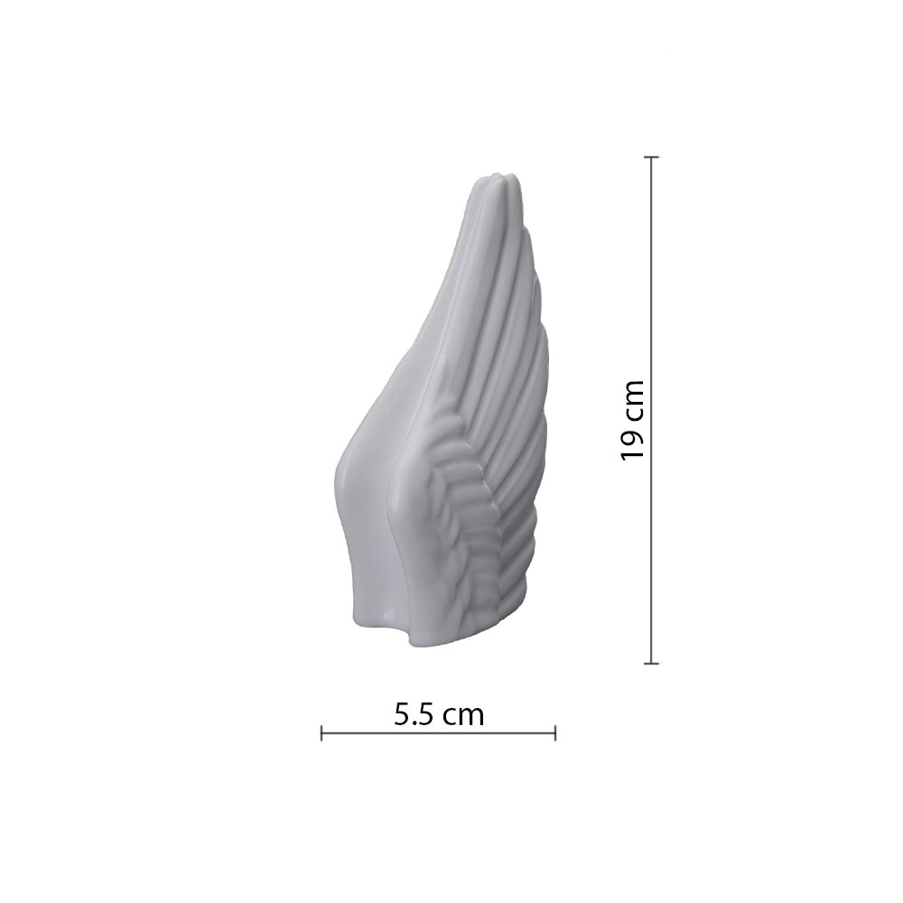 Angel Wings Keepsake White Dimensions