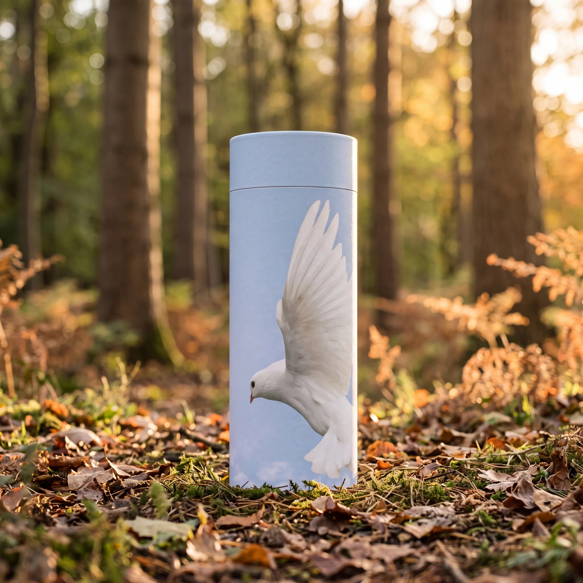 Ascending-Dove-Eco-Friendly-Scattering-Tube-for-Ashes-Adult-In-the-Woods