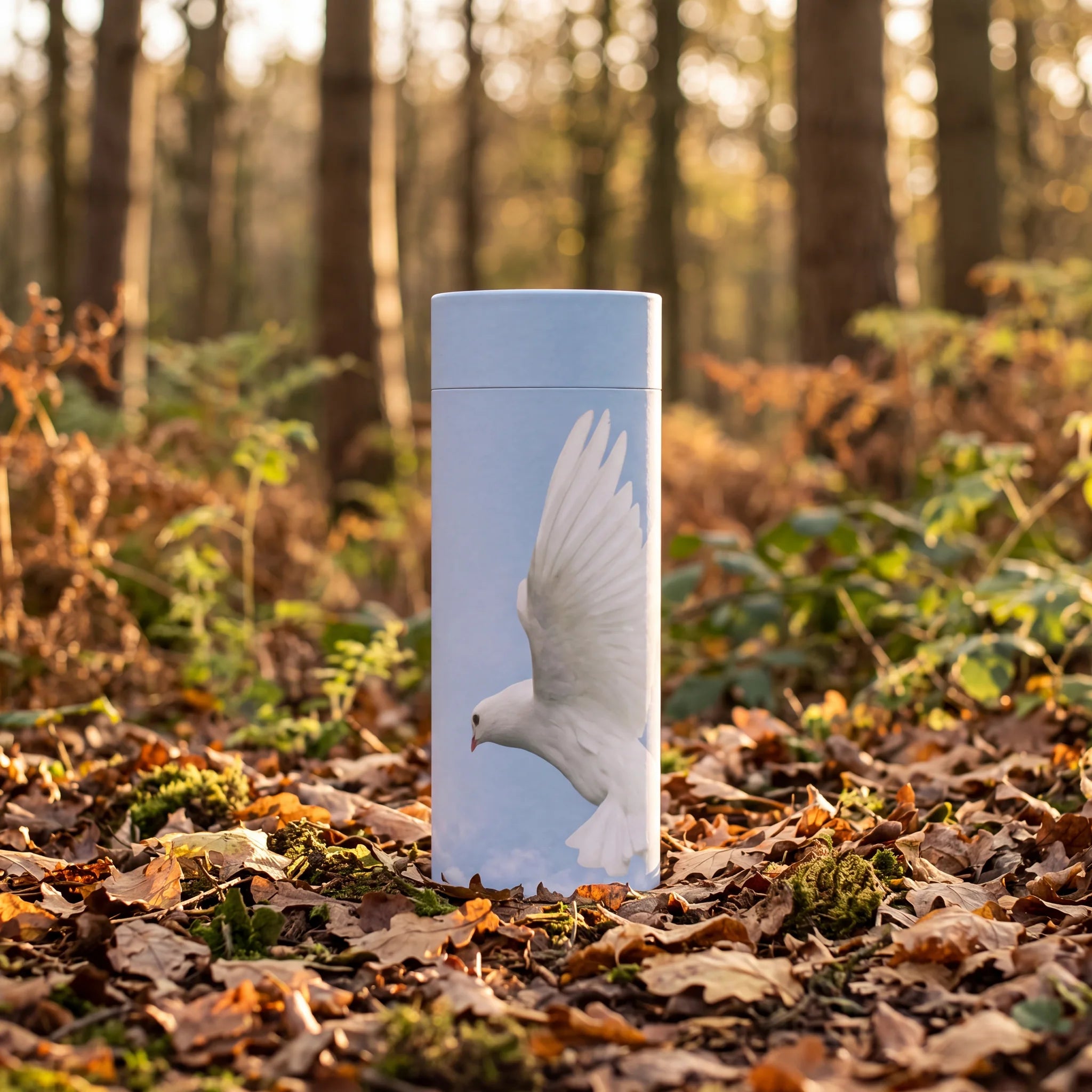 Ascending-Dove-Eco-Friendly-Scattering-Tube-for-Ashes-Medium-In-the-Woods