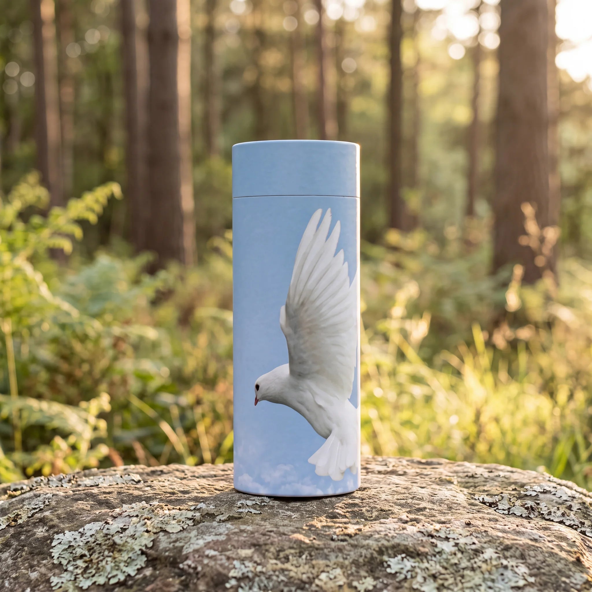 Ascending-Dove-Eco-Friendly-Scattering-Tube-for-Ashes-Small-In-the-Woods