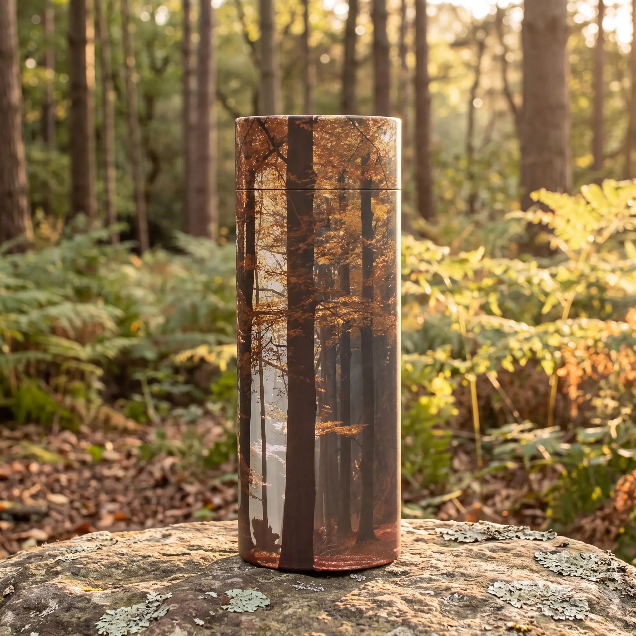 Autumn-Woods-Eco-Friendly-Scattering-Tube-for-Ashes-Medium-In-the-Woods