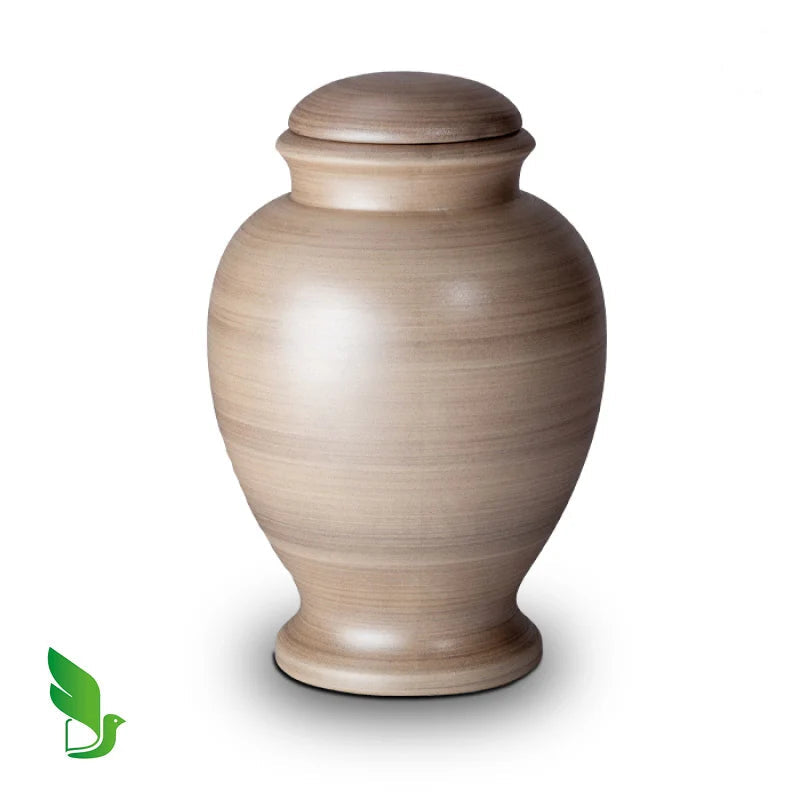 Classic Adult Biodegradable Urn for Ashes in Oak