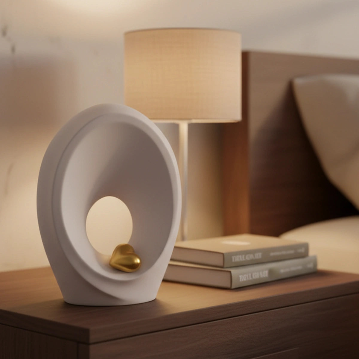 Beyond Adult Cremation Urn for Ashes in White and Gold