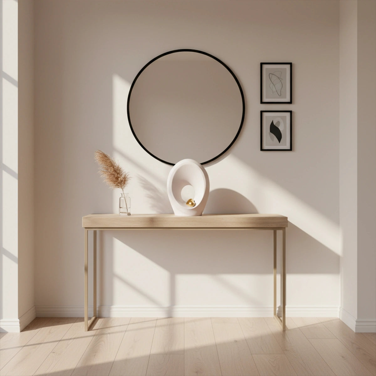 Beyond Adult Cremation Urn for Ashes in White and Gold