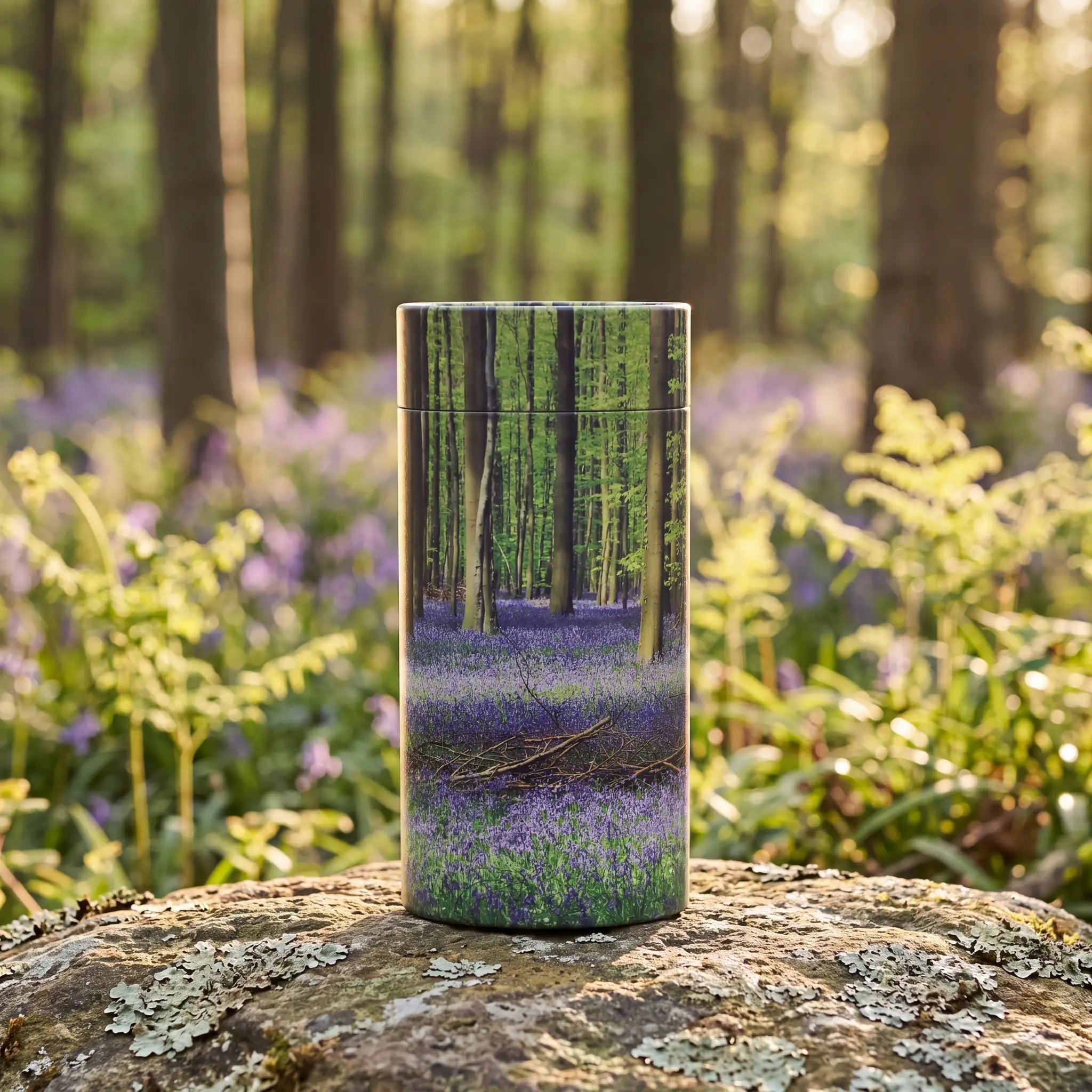 Bluebell-Forest-Eco-Friendly-Scattering-Tube-for-Ashes-Extra-Large-No-10-In-the-Woods