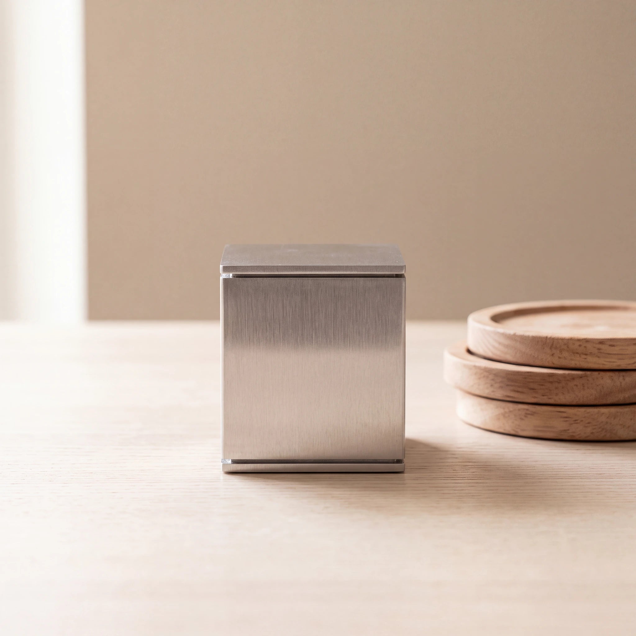 Box-Small-Urn-for-Ashes-in-Stainless-Steel-keepsake_stacked_coasters