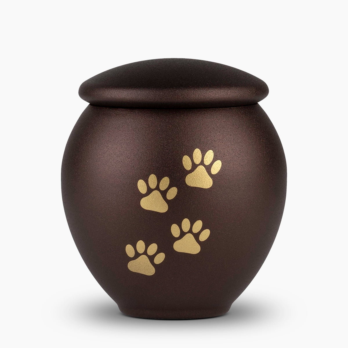 Bronze and Gold Pawprints Pet Urn for Ashes Medium